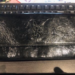 YSL Textured Patent Leather Belle de Jour clutch